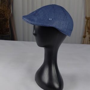 Haggar Mens Straw Newsboy Cap.